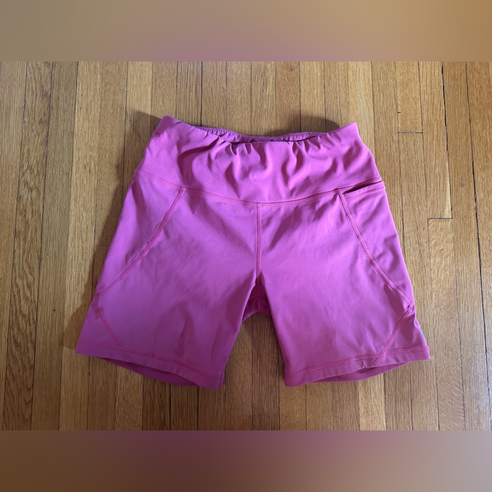 Sweaty Betty Power 6" Biker Shorts in Pink, Size S